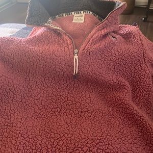 Pink pullover fleece